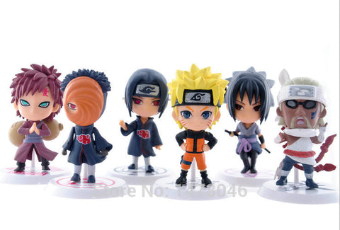 Full Set 6pcs Naruto Action Figures Collection PVC