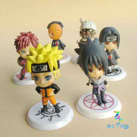 Figures Set of 6Pcs Anime Naruto Shippuden Toy Figure Figurine