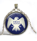 Song Of Ice And Fire Game Of Thrones pendant necklace Targaryen Dragon Necklaces Jewelry Glass Cabochon Dome long necklace