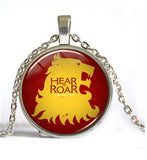 Song Of Ice And Fire Game Of Thrones pendant necklace Targaryen Dragon Necklaces Jewelry Glass Cabochon Dome long necklace