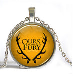 Song Of Ice And Fire Game Of Thrones pendant necklace Targaryen Dragon Necklaces Jewelry Glass Cabochon Dome long necklace