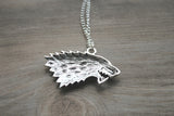 The song of ice and fire Game of Thrones - Stark Wolf Necklace silver tone