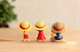 4 Pcs Cartoon Anime Toy One Piece Luffy