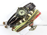 Plaited colorful PU leather wrist watchfor One Piece