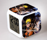 Naruto Figure Saat Led Alarm Clock 7 Colors Change