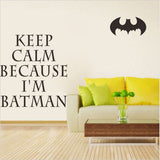 Creative Batman Pattern Removable Waterproof PVC Wall Sticker Home Decor