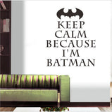 Creative Batman Pattern Removable Waterproof PVC Wall Sticker Home Decor