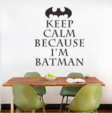 Creative Batman Pattern Removable Waterproof PVC Wall Sticker Home Decor