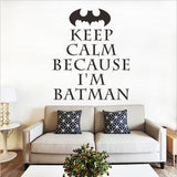 Creative Batman Pattern Removable Waterproof PVC Wall Sticker Home Decor