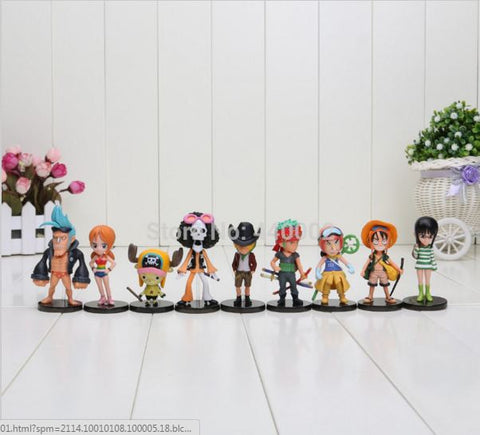 One Piece Mini Action Figures 9pcs/set