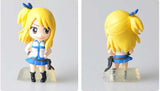 Fairy Tail Lucy Natsu Gray Elza Happy PVC Figures Toys 6pcs/set