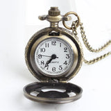 Retro Bronze Quartz Pocket Watch Anime One Piece Skull Kito Men Women Necklace Chain Pendant A188