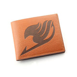 Fairy Tail Wallet Male Brown Leather Purse High Quality