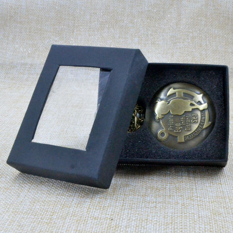 Detective Conan Golden Face Quartz Pocket Watch