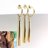 One Piece Roronoa Zoro earring Ear Clip cosplay prop no need ear hole