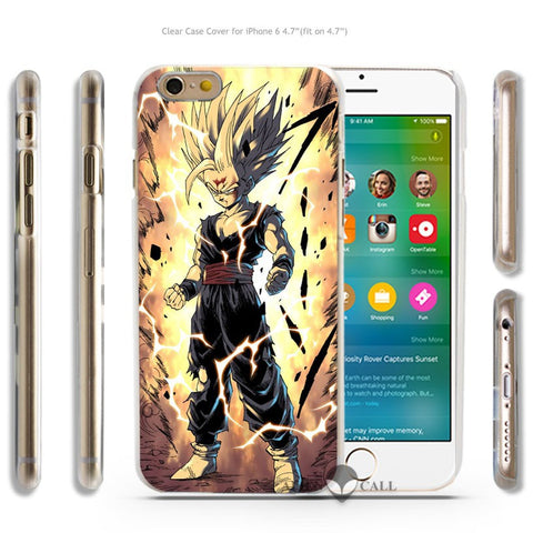 Dragon Ball Z Hard Transparent Clear Case Cover Coque Shell for All iPhone