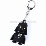 Star Wars Figures Black Knight Darth Vader keychain Stormtrooper PVC Action Figures Anakin