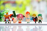 Toy set 6PCS/Set Anime One Piece Mini in Action Figures the New World Toys Doll Retail GZ108