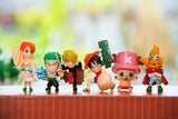 Toy set 6PCS/Set Anime One Piece Mini in Action Figures the New World Toys Doll Retail GZ108