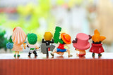 Toy set 6PCS/Set Anime One Piece Mini in Action Figures the New World Toys Doll Retail GZ108